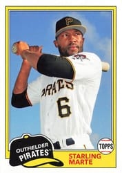 2018 Topps Archives Base Set Starling Marte #208 card