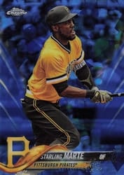 2018 Topps Chrome Sapphire Edition Base Set Starling Marte #60 card