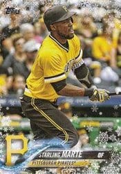 2018 Topps Holiday Base Set Starling Marte #HMW166 card