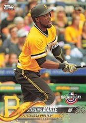2018 Topps Opening Day Base Set Starling Marte #84 card