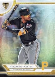 2018 Topps Triple Threads Base Set Starling Marte #96 card