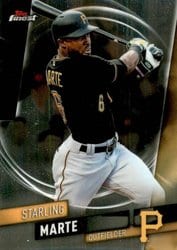 2019 Finest Base Set Starling Marte #116 card