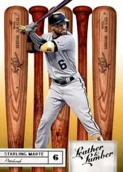 2019 Panini Leather & Lumber Base Set Starling Marte #53 card
