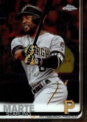 2019 Topps Chrome Base Set Starling Marte #18 card