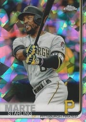 2019 Topps Chrome Sapphire Edition Base Set Starling Marte #253 card