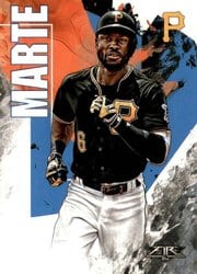 2019 Topps Fire Base Set Starling Marte #163 card