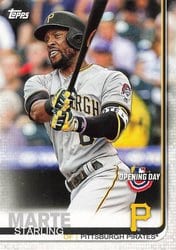 2019 Topps Opening Day Base Set Starling Marte #186 card