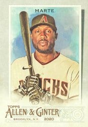 2020 Topps Allen & Ginter Base Set Starling Marte #153 card