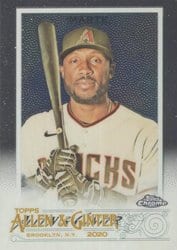 2020 Topps Allen & Ginter Chrome Base Set Starling Marte #153 card