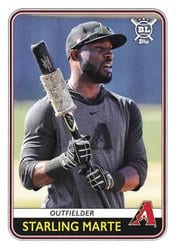 2020 Topps Big League Base Set Starling Marte #106 card