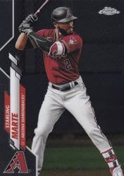 2020 Topps Chrome Update Base Set Starling Marte #U-3 card