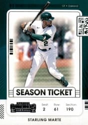 2021 Panini Contenders Base Set Starling Marte #52 card