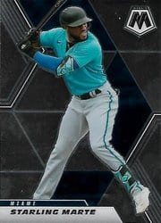 2021 Panini Mosaic Base Set Starling Marte #49 card