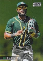 2021 Stadium Club Chrome Base Set Starling Marte #53 card