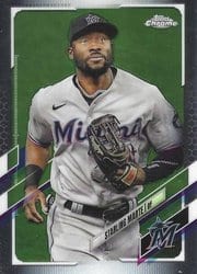 2021 Topps Chrome Base Set Starling Marte #160 card