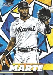2021 Topps Fire Base Set Starling Marte #102 card