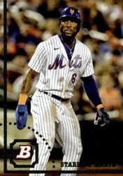 2022 Bowman Heritage Base Set Starling Marte #18 card