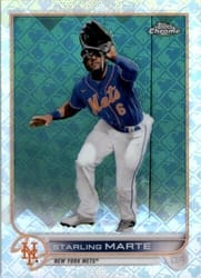 2022 Topps Chrome Logofractor Edition Base Set Starling Marte #29 card