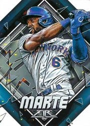 2022 Topps Fire Base Set Starling Marte #17 card