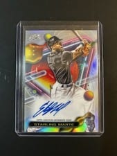 2023 Topps Cosmic Chrome Autographs Starling Marte #CCA-SM card