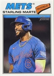 2026 Topps Heritage Base Set Starling Marte #213 card