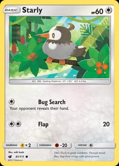 Crimson Invasion Starly #81 card