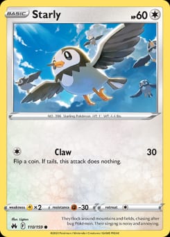 Crown Zenith Starly #110 card