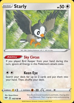 Darkness Ablaze Starly #145 card