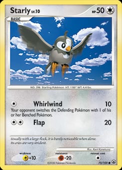 Majestic Dawn Starly #75 card