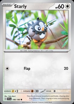 Scarlet & Violet Starly #148 card