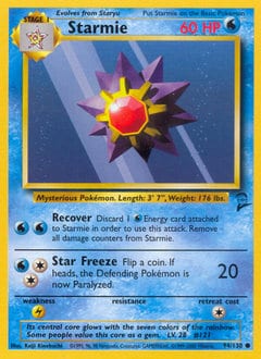 2000 Base Set 2 Starmie #94 card