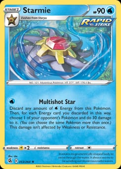 2021 Fusion Strike Starmie #53 card