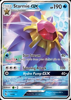 Hidden Fates Starmie-GX #14 card