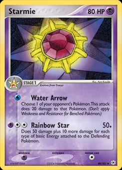 2004 Hidden Legends Starmie #49 card