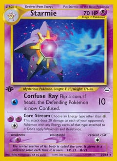 Neo Revelation Starmie #25 card