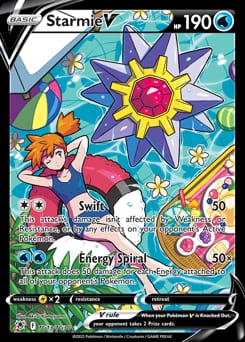 2022 Astral Radiance Trainer Gallery Starmie V #TG13