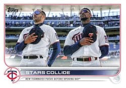 2022 Topps Update Base Set Stars Collide (Carlos Correa / Byron Buxton) #US230 card