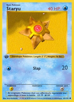 Base Staryu #65 card