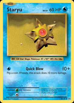 Evolutions Staryu #30 card