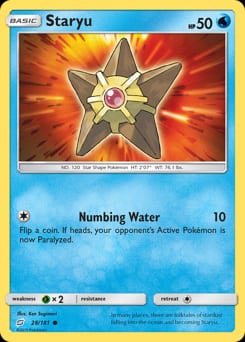 Team Up Staryu #28 card