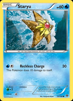 XY Staryu #33 card