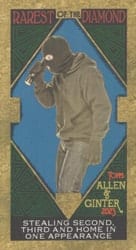 2023 Topps Allen & Ginter Mini Rarest of the Diamond Stealing Second, Third and Home in One Appearance #MROD-5 card