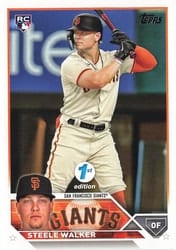 2023 Topps 1st Edition Base Set Steele Walker #264 card