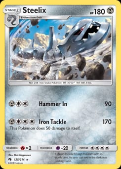 Lost Thunder Steelix #125 card