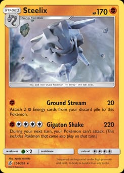Unified Minds Steelix #104 card