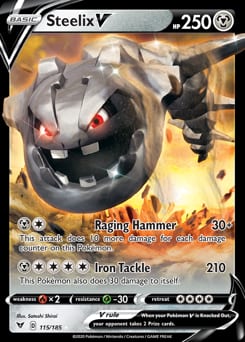 Vivid Voltage Steelix V #115 card