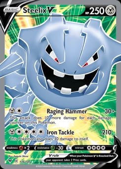 Vivid Voltage Steelix V #176 card