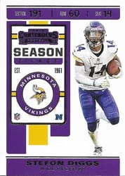 2019 Panini Contenders Base Set Stefon Diggs #64 card