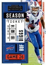 2020 Panini Contenders Base Set Stefon Diggs #91 card