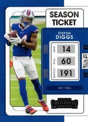 2021 Panini Contenders Base Set Stefon Diggs #11 card